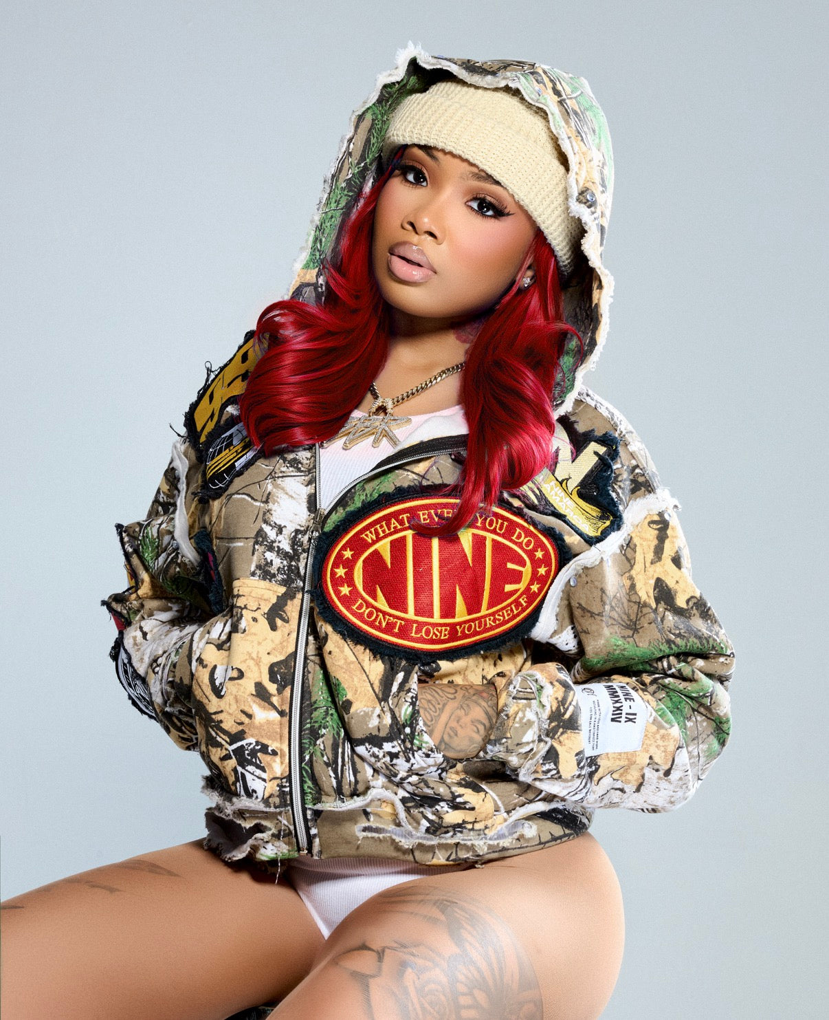 Camo Exclusive Zip Up – Nine Lamarca